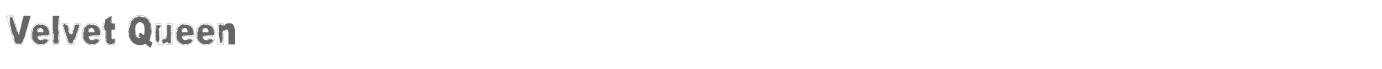 Sample characters Velvet Queen Font